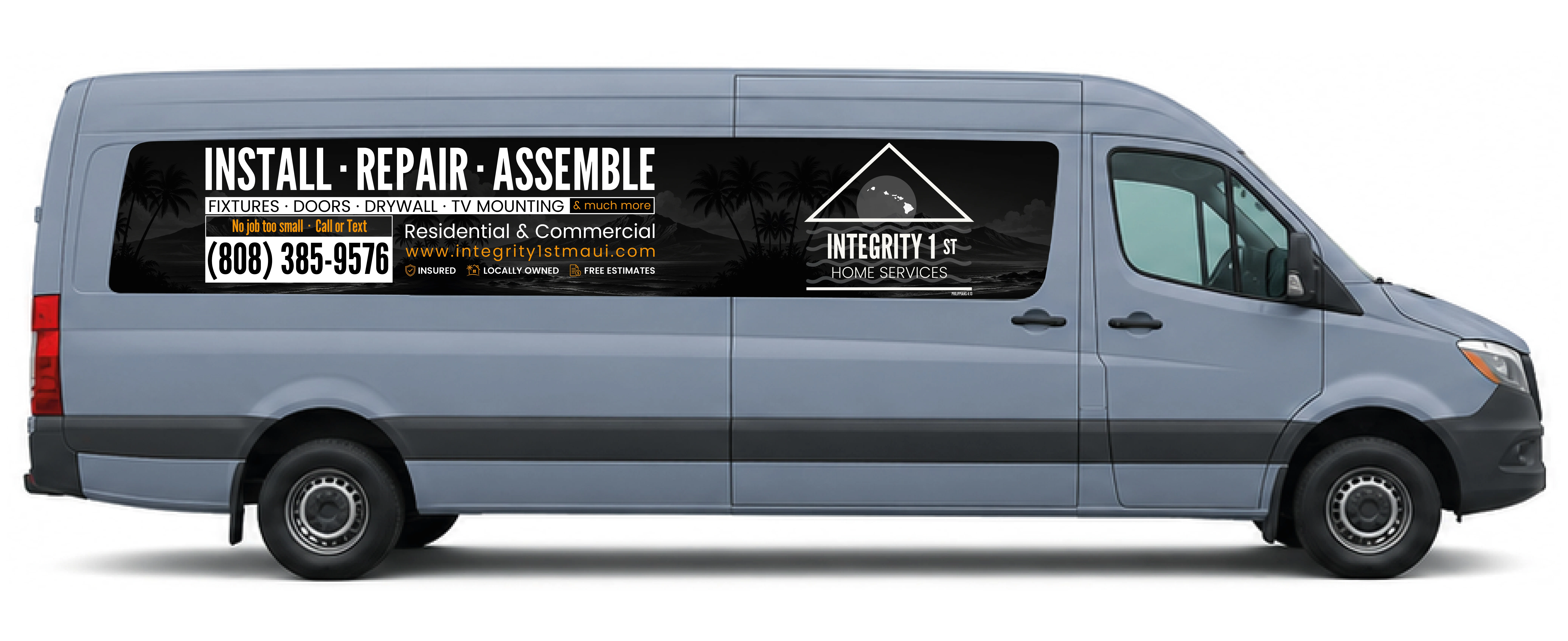 Integrity 1st Home Services van in West Maui